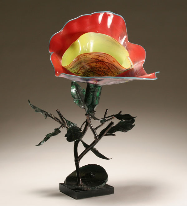 Bill Kasper glass and patinated