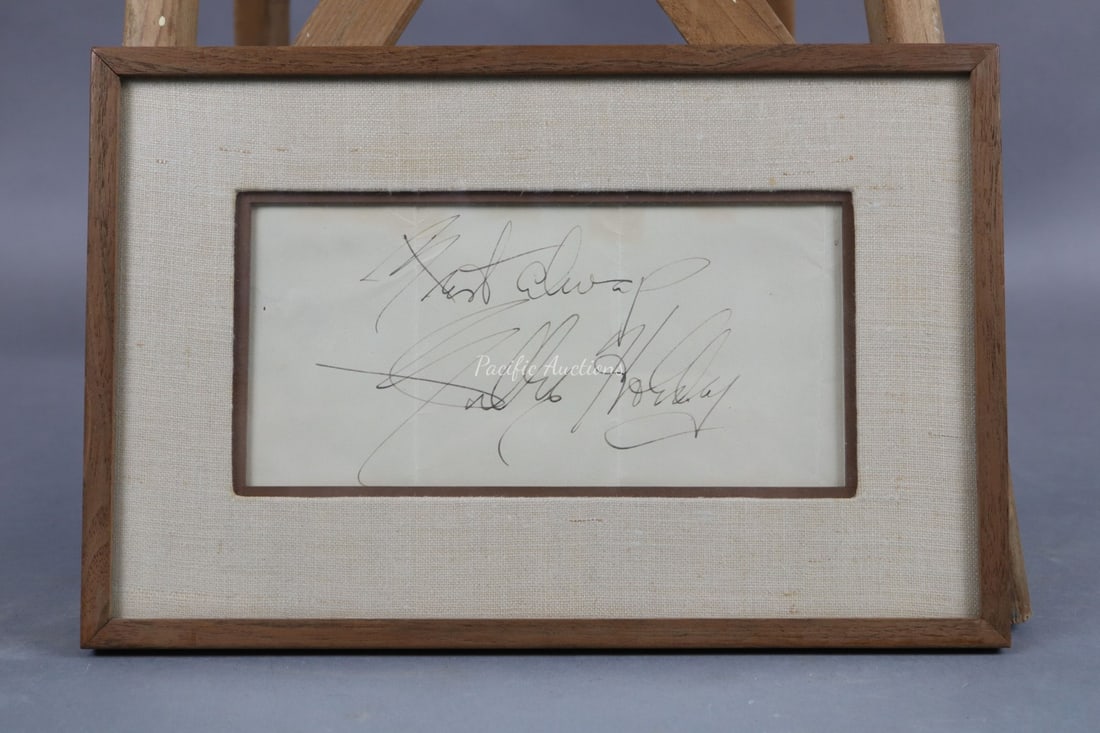 BILLIE HOLIDAY INSCRIPTION "BEST
