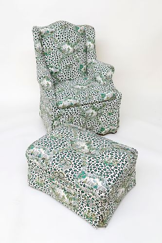 BILLY BALDWIN UPHOLSTERED WING