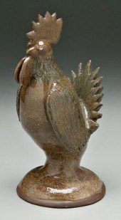 Billy Henson stoneware rooster