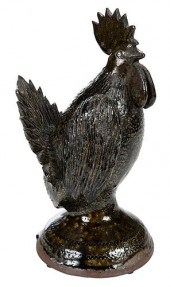 BILLY HENSON STONEWARE ROOSTER