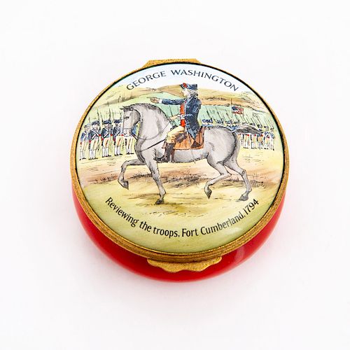 BILSTON BATTERSEA ENAMEL TRINKET