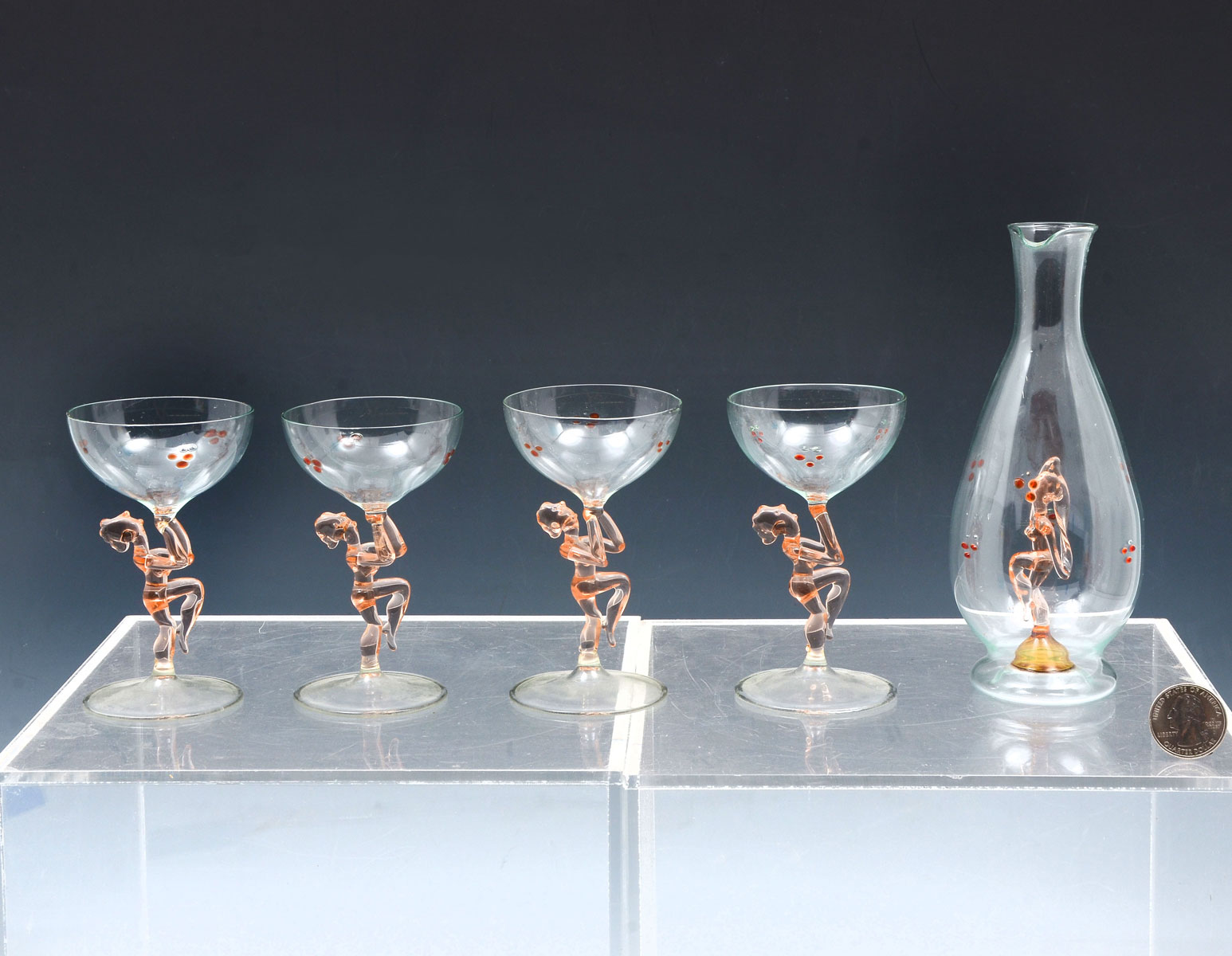 BIMINI GLASS NUDE CARAFE AND