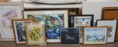 BIN OF ASSORTED WORKS OF ARTBi