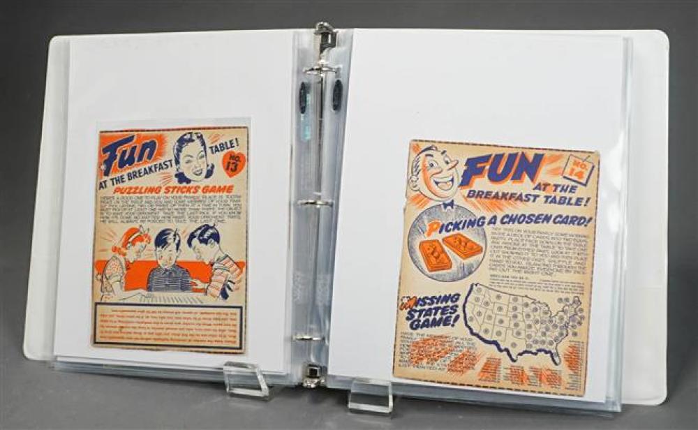 BINDER WITH 34 GENERAL MILLS FUN AT