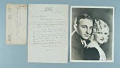 Bing Crosby, Dixie Lee signed