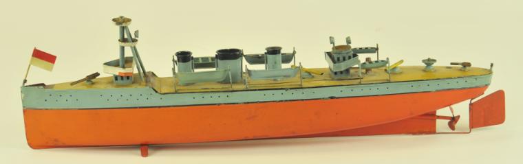 BING GUNBOAT Germany painted in red