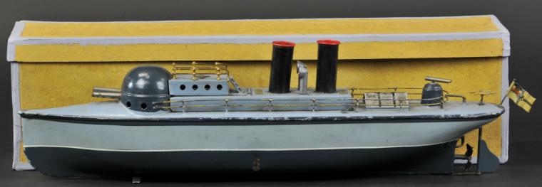 BING GUNBOAT WITH BOX Germany c.