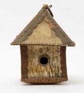 BIRCH BARK BIRD HOUSE, QUEBEC,