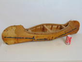 BIRCH BARK MINIATURE CANOE, US