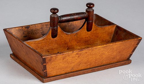 BIRCH UTENSIL TRAY, 19TH C.Birch