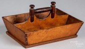 BIRCH UTENSIL TRAY, 19TH C.Bir
