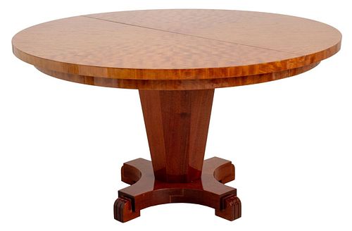 BIRCH VENEERED EXTENDING PEDESTAL
