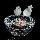 BIRD BATH - SWAROVSKI SILVER C