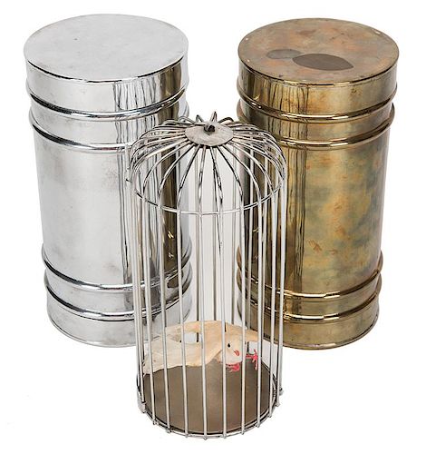 BIRD CAGE CANISTER.Bird Cage