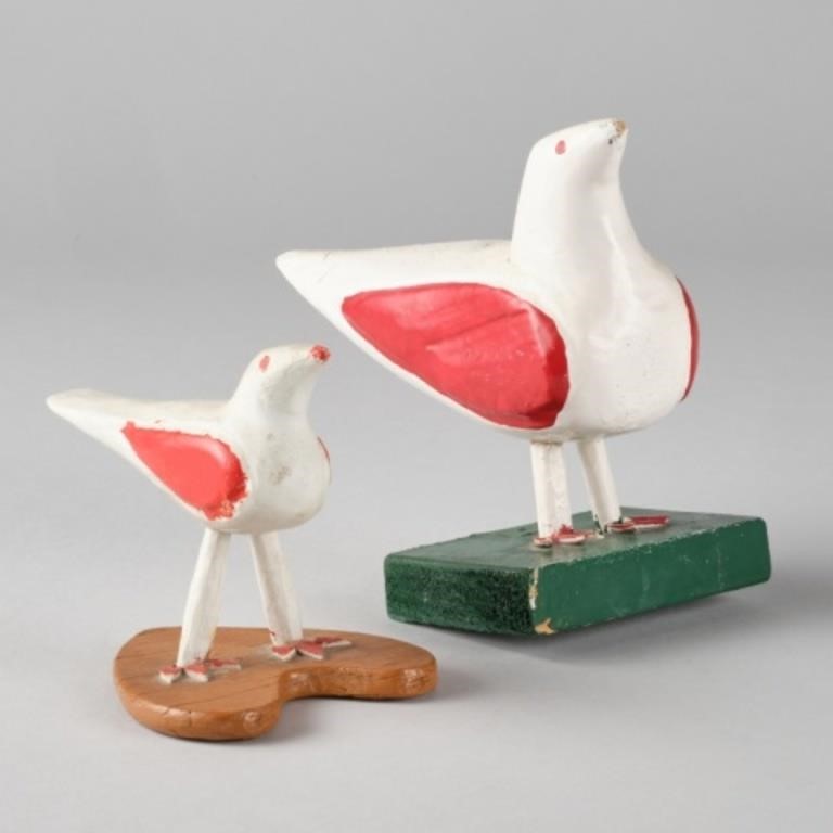 BIRD CARVINGS BY JOSEPH LAJOIETwo