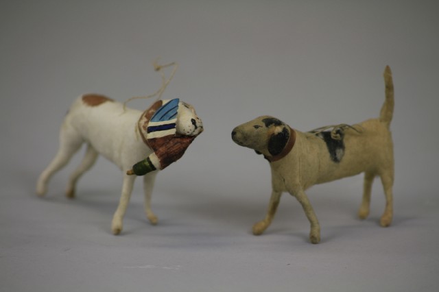 BIRD DOG WITH MALLARD AND SPOTTED