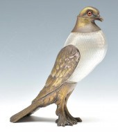 BIRD FORM CLARET JUG, SILVER P