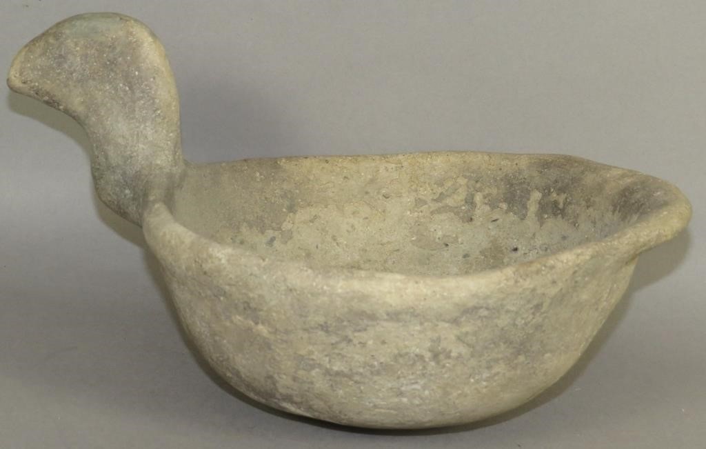BIRD HEAD EFFIGY EARTHENWARE