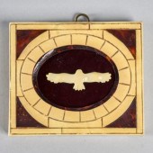 BIRD OF PREY MINIATUREA carved