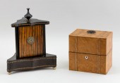 BIRD'S-EYE MAPLE CADDY AND REG