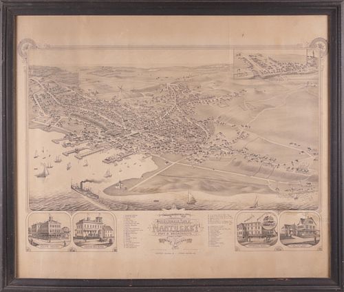 "BIRD'S EYE VIEW OF THE TOWN OF