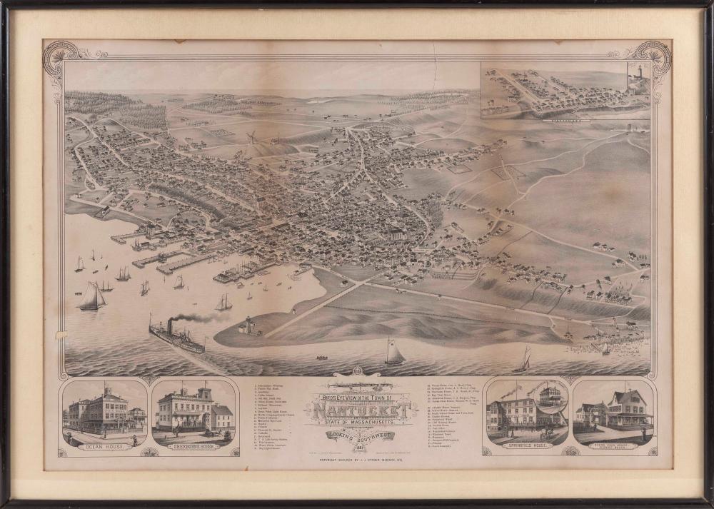 BIRD'S-EYE VIEW OF THE TOWN OF