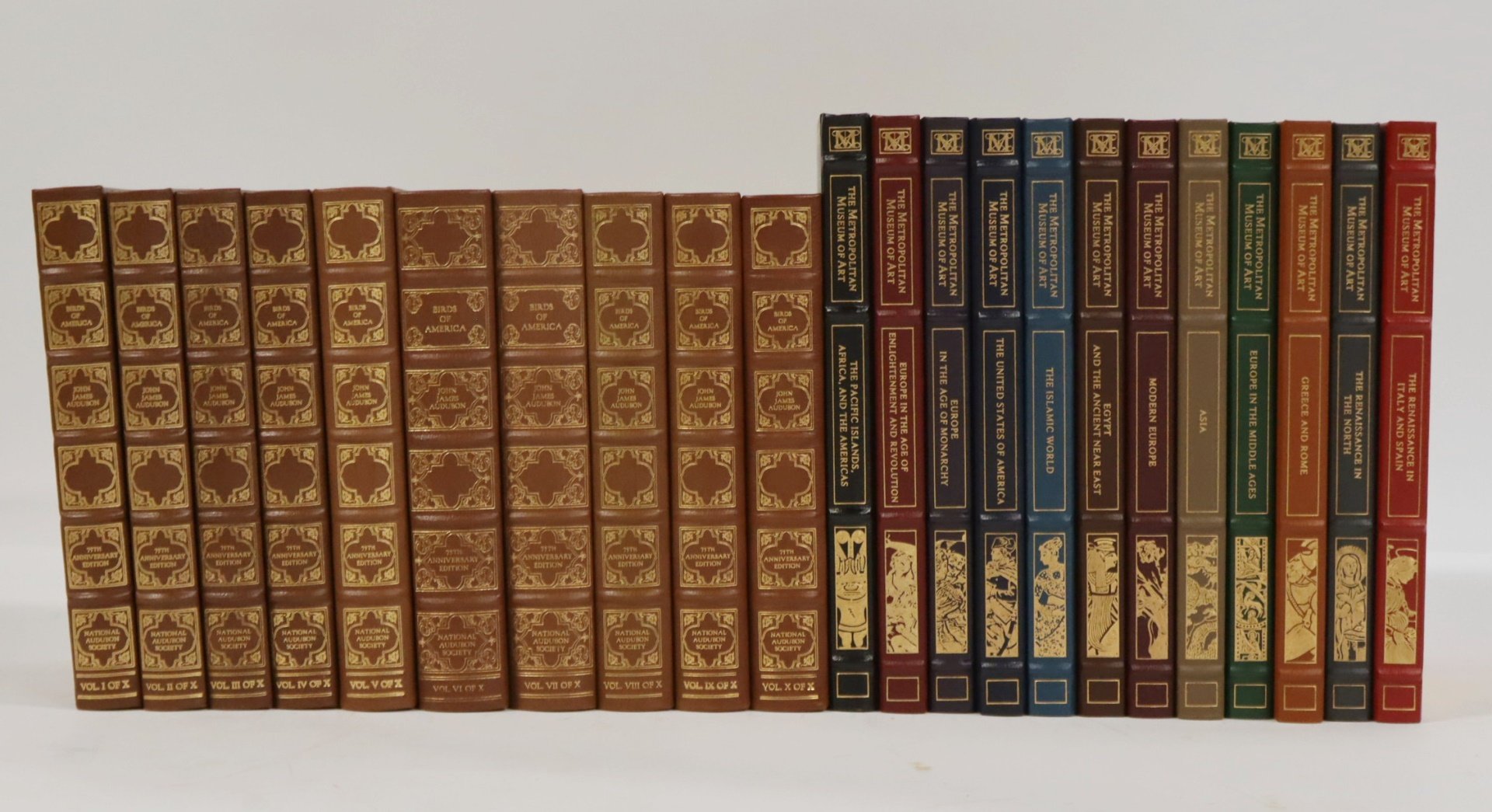 BIRDS OF AMERICA 10 VOLUMES LEATHER
