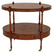 BIRDSEYE BIRCH OVAL TIERED TAB