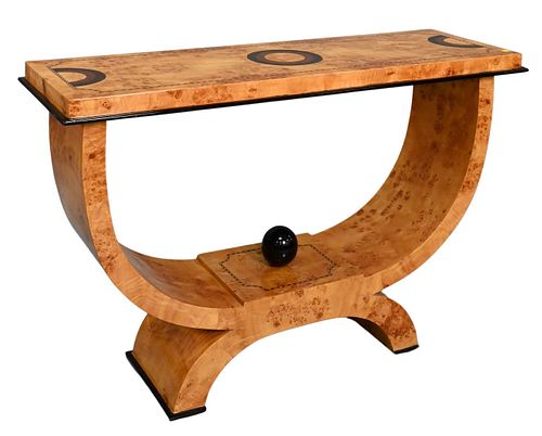 BIRDSEYE MAPLE HALL TABLEBirdseye