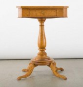 BIRDSEYE MAPLE PARLOR TABLE, O