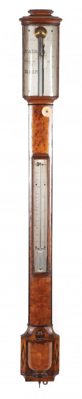 BIRDSEYE MAPLE STICK BAROMETER