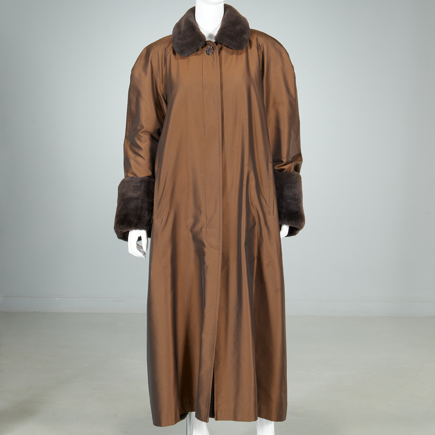 BIRGER CHRISTENSEN FUR LINED COAT