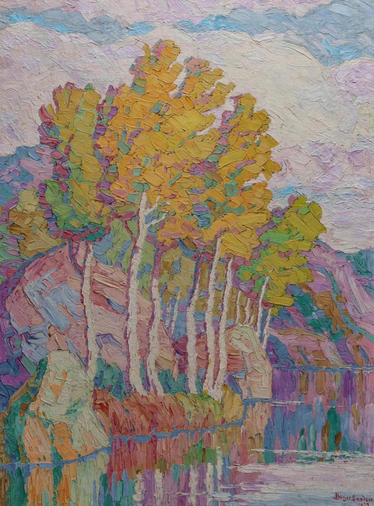 BIRGER SANDZEN (1871-1954) OIL ON