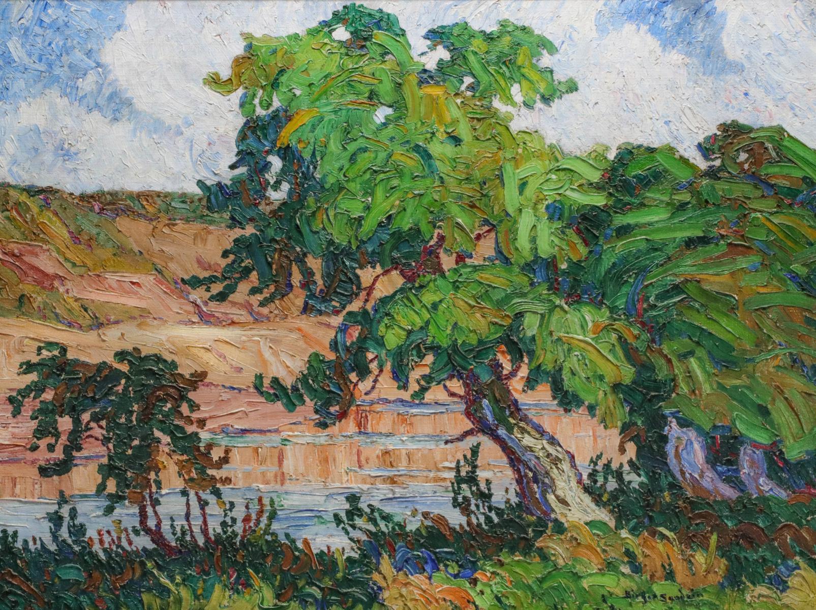 BIRGER SANDZEN (1871-1954) OIL ON