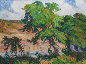 BIRGER SANDZEN (1871-1954) OIL