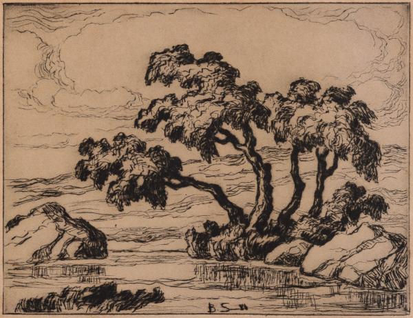 BIRGER SANDZEN (1871-1954) PENCIL