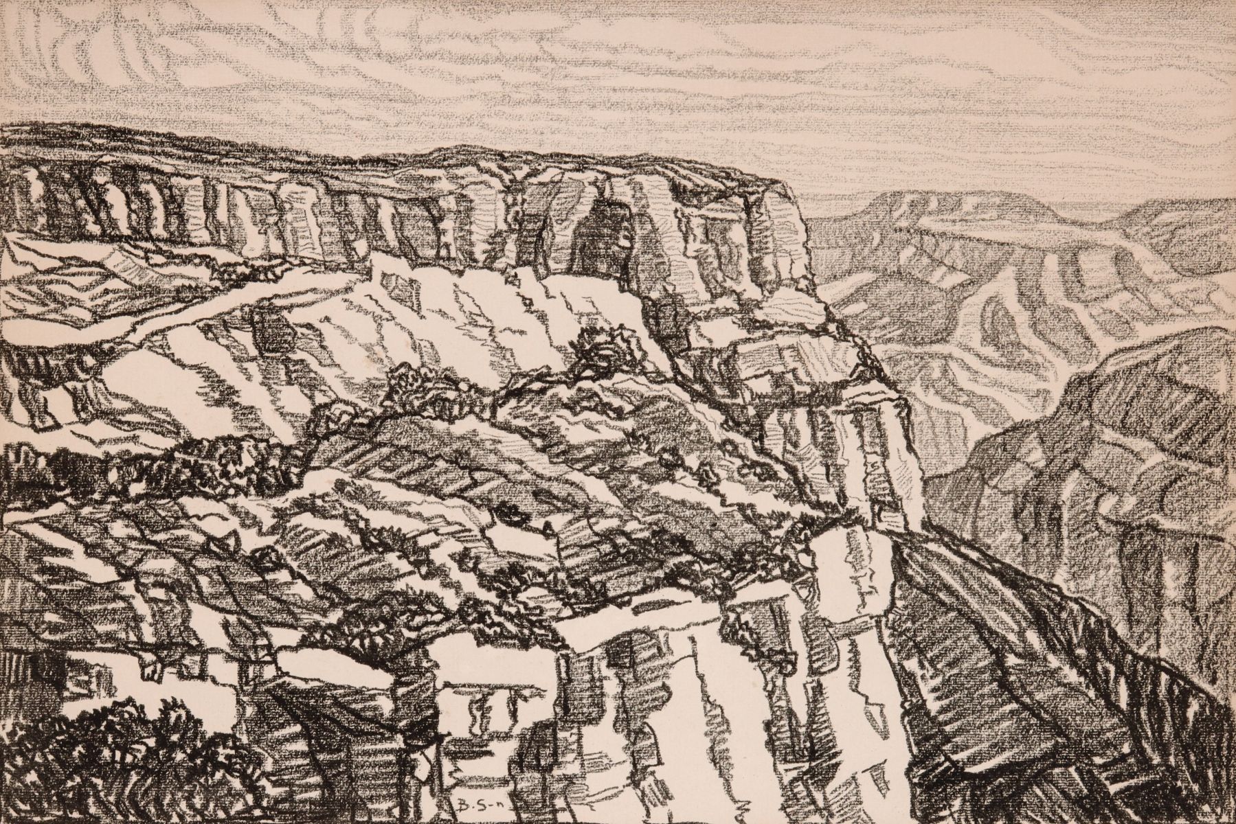 BIRGER SANDZEN (1871-1954) PENCIL