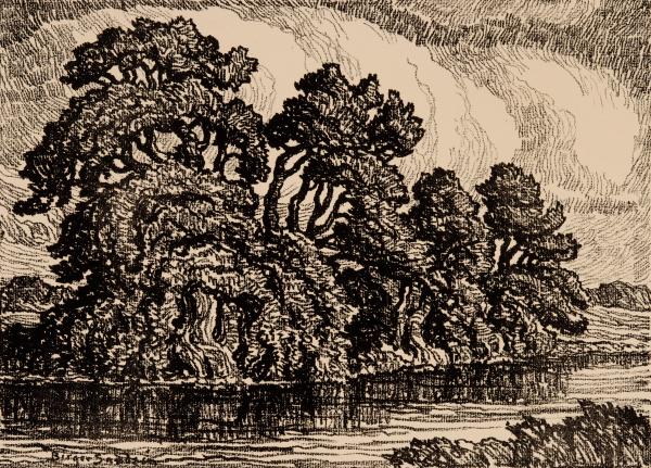 BIRGER SANDZEN (1871-1954) PENCIL