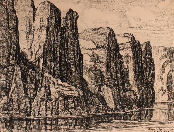 BIRGER SANDZEN (1871-1954) PENCIL