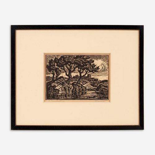 BIRGER SANDZEN "A KANSAS LANDSCAPE"