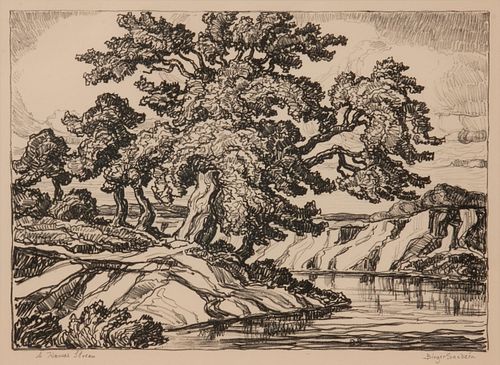 BIRGER SANDZEN 'A KANSAS STREAM'