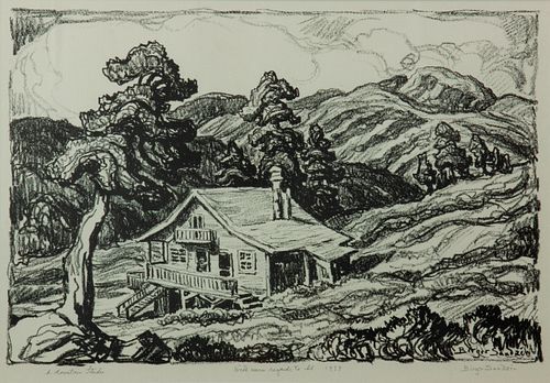 BIRGER SANDZEN 'A MOUNTAIN