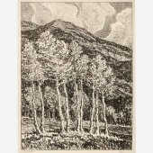 BIRGER SANDZEN "ASPENS" (1918