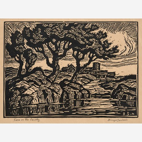 BIRGER SANDZEN "FARM ON THE