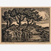 BIRGER SANDZEN "FARM ON THE SM