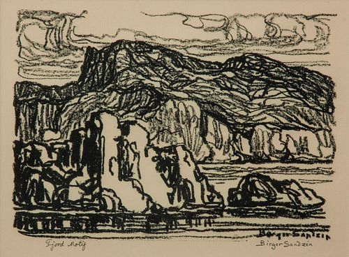 BIRGER SANDZEN 'FJORD MOTIF'