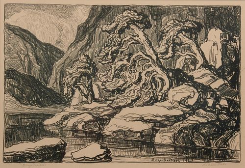 BIRGER SANDZEN 'HIDDEN LAKE'