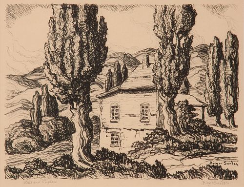 BIRGER SANDZEN 'HILLS AND