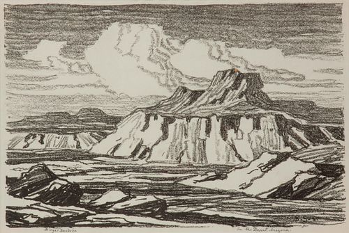 BIRGER SANDZEN 'IN THE DESERT,